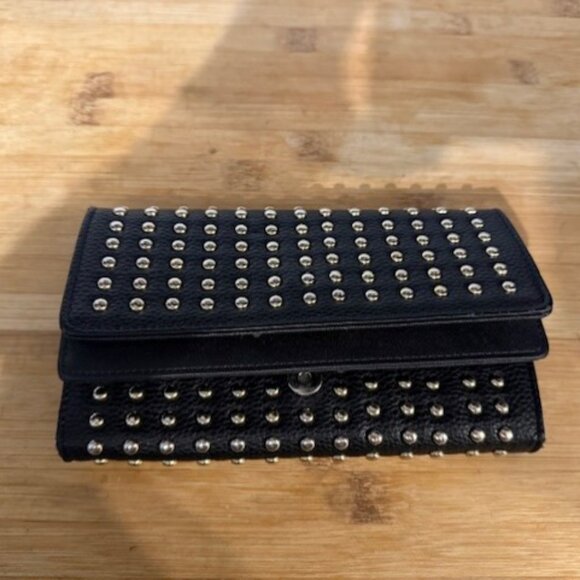 Studded Long Clutch Wallet - Coin Purse & Card Holder - Picture 1 of 16